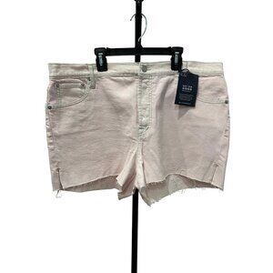 Gap NWT Womens High Rise 3 inch Stretch Denim Shorts Light Pink SZ 33
